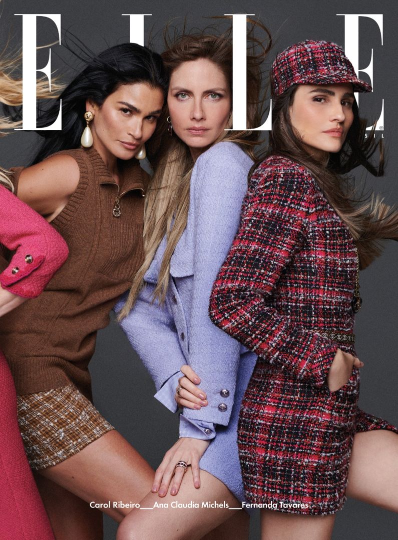 ELLE Brasil Vol. 16 (Mai/24) Capa 04: Carol Ribeiro, Ana Claudia Michels e Fernanda Tavares