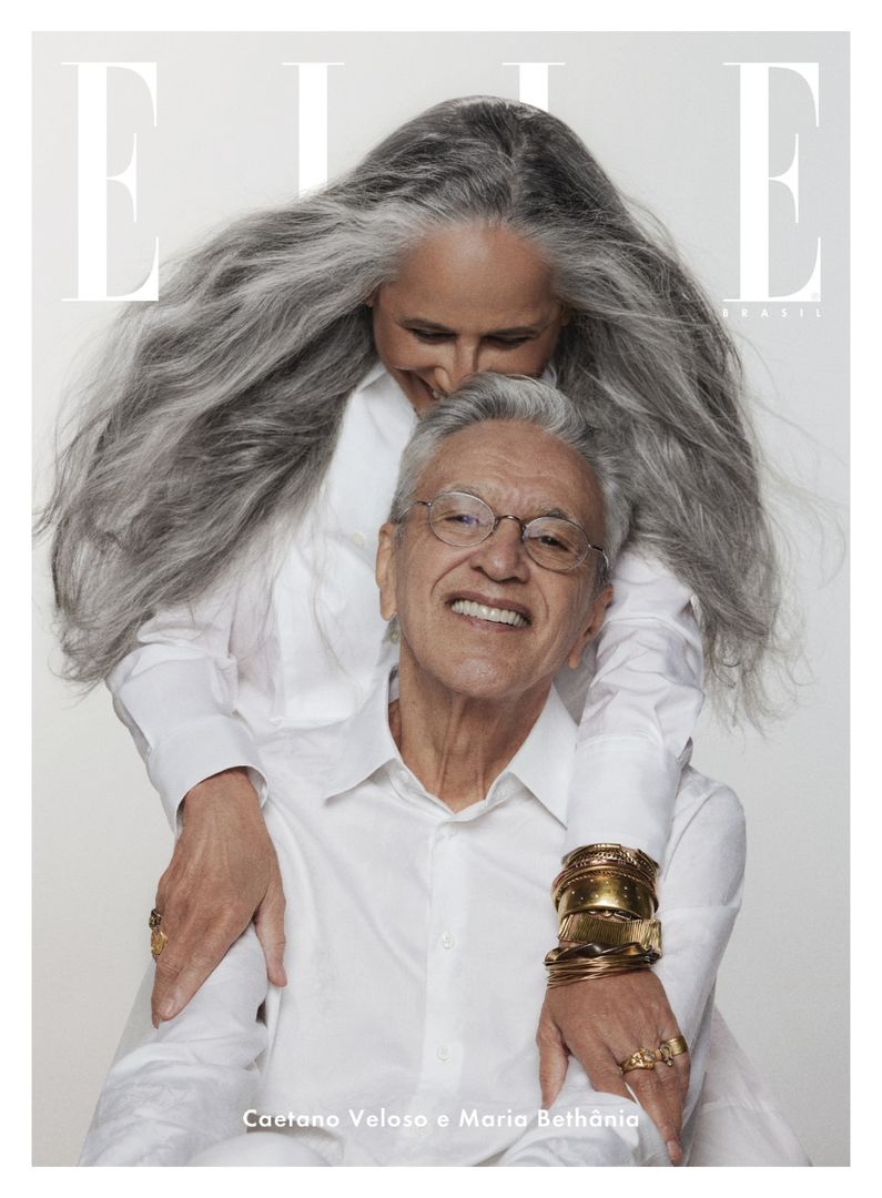 ELLE Brasil Vol. 15 (Mar/24) Capa Caetano Veloso e Maria Bethânia