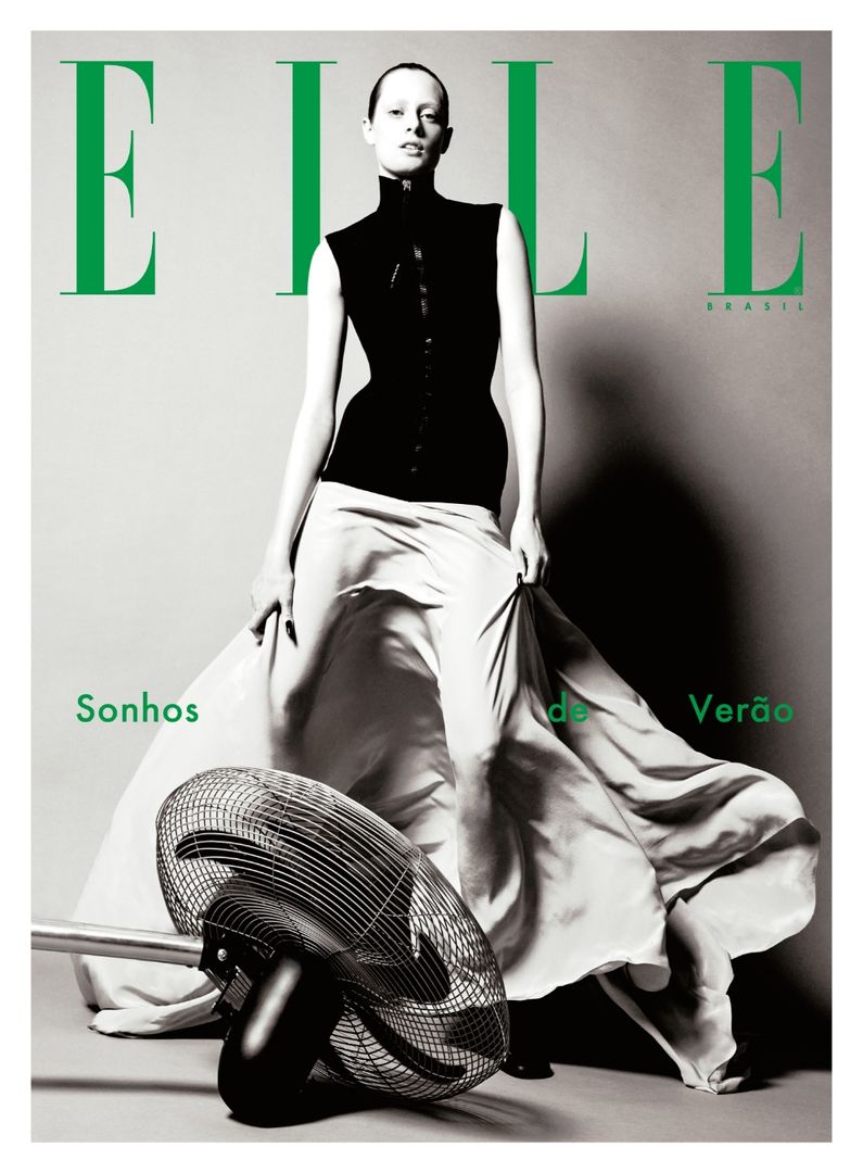 ELLE Brasil Vol. 14 (Dez/23) Capa Modelo em P&B