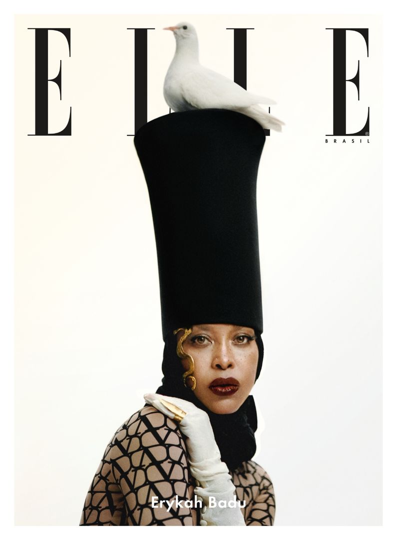 ELLE Brasil Vol. 12 (Mai/23) Capa Erykah Badu (Pomba)