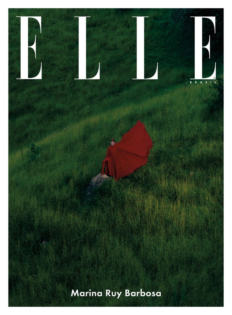 ELLE Brasil Vol. 11 (Mar/23) Marina Ruy Barbosa: Capa Look Vermelho