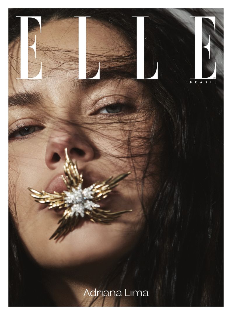 ELLE Brasil Vol. 8 (Mai/22) Adriana Lima: Capa Broche